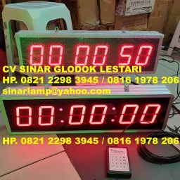 Lampu Display Count Up Timer dan Count Down Timer 6D 4inch